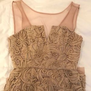 Mid length cream dress